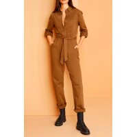 Designer-Overall  im Worker-Style, cognac