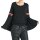 Volantshirt, schwarz