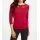 Designer-Feinstrickpullover m. Cut-Outs, rot