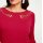 Designer-Feinstrickpullover m. Cut-Outs, rot