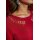 Designer-Feinstrickpullover m. Cut-Outs, rot