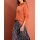 Designer-Grobstrickpullover, mandarine
