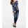 Druckpullover, grau-blau