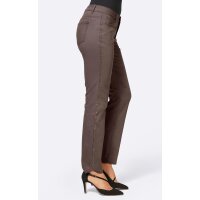 Stretch trousers with stass, taupe