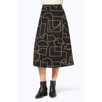 Designer-Rock, schwarz-beige