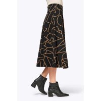 Designer-Rock, schwarz-beige