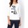 Designer-Shirt m. Druck-Dessin, weiß