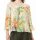 Carmenbluse, gelb-bunt