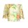 Carmenbluse, gelb-bunt