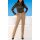 Designer-Plisseeshirt, schwarz-braun