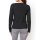 Designer-Rippenstrickjacke, schwarz