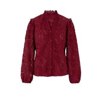Designer-Spitzenbluse, kirsche