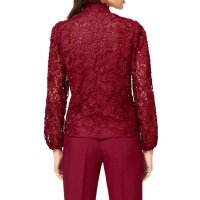 Designer-Spitzenbluse, kirsche
