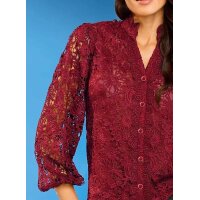 Designer-Spitzenbluse, kirsche