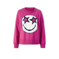 Sweter z uśmiechniętą buźką, różowy