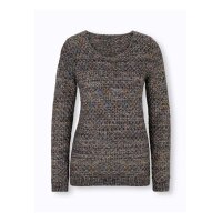 Sweter czarno-wielokolorowy