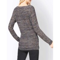 Designer-Pullover, schwarz-bunt