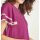 Blouse with lace, cyclam-ecru