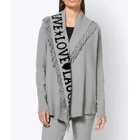 Cardigan with fringes, grey