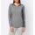 Designer hooded sweater with writing, grey