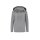 Designer hooded sweater with writing, grey