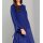 Rib knit sweater, royal blue