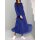 Rib knit sweater, royal blue