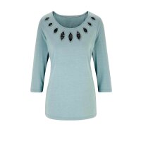Designer-Shirt m. Cut-Outs, kalkmint