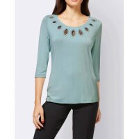 Designer-Shirt m. Cut-Outs, kalkmint