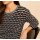 Designer-Pullover in Häkel-Optik, schwarz-sand
