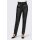 Designer-Lederimitathose m. Gürtel, schwarz
