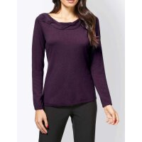 Crewneck sweater, berry