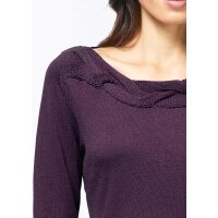 Crewneck sweater, berry