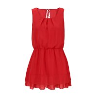 Chiffon-Blusentop, rot