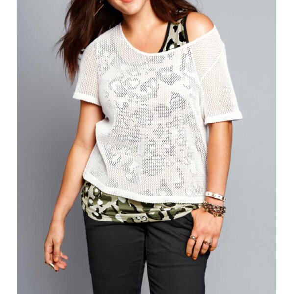 Netzpullover, creme