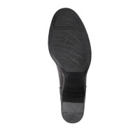 Leder-Stiefelette m. Warmfutter, bordeaux-metallic