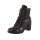 Leder-Stiefelette m. Warmfutter, bordeaux-metallic