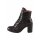Leder-Stiefelette m. Warmfutter, bordeaux-metallic