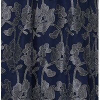 Evening skirt, navy-silver