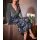 Evening skirt, navy-silver