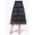Evening skirt, navy-silver