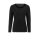 Sweter z haftem przelotowym, czarny