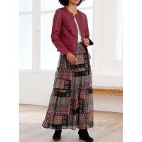 Designer-Lederjacke, kirsche