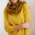 Designer-Jerseyshirt m. Spitze, ocker