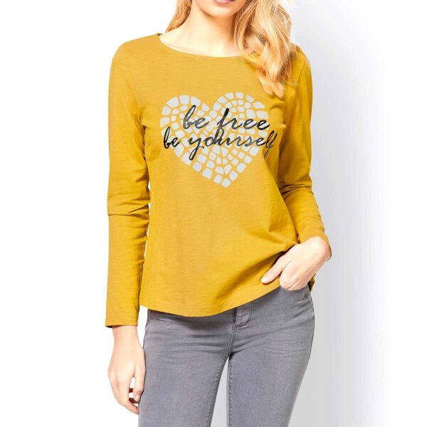 Print shirt, ocher