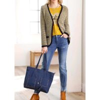 Print shirt, ocher