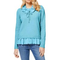 Two-in-one sweater, aqua marine