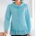 Two-in-one sweater, aqua marine