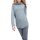 Rippenstrickpullover, grau
