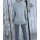 Rippenstrickpullover, grau